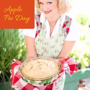 Woman with apple pie