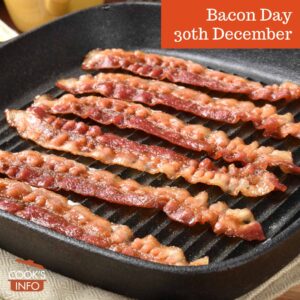 Bacon in frying pan