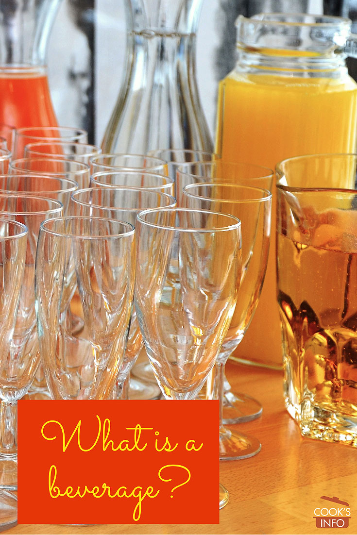 Beverages display
