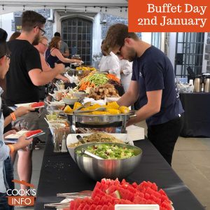 Buffet table