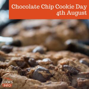 Chocolate chip cookies fresh out of oven