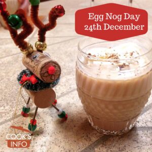 Glass of egg nog