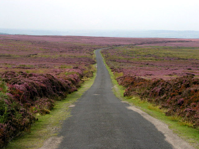 The road across the moor to Egton Bridge