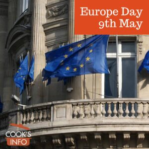 Building with EU flags