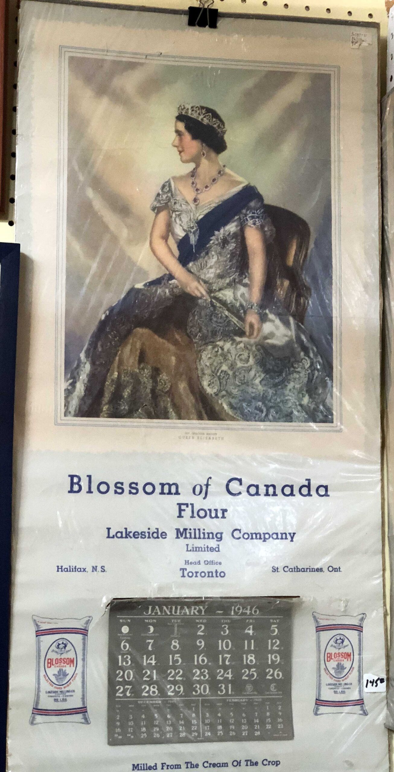 Canadian flour calendar 1946
