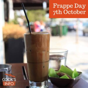 Frappe on outdoor terrace in Greece