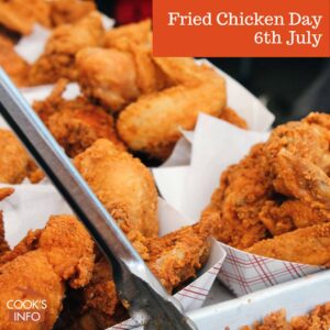 Fried chicken in small baskets