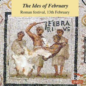 February, fragment of a mosaic with the months of the year