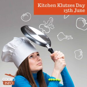 Woman protecting herself with frying pan