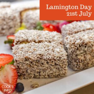 Lamingtons on a plat