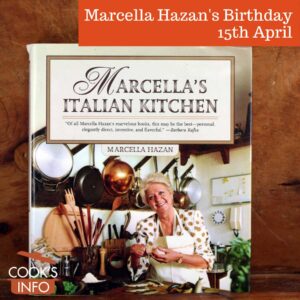 Marcella Hazan's book 'Marcella's Italian Kitchen'