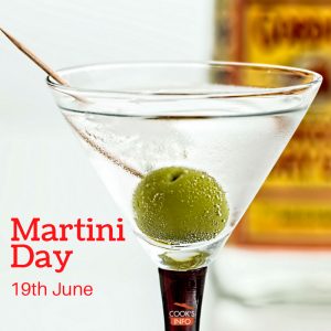 Martini with olive