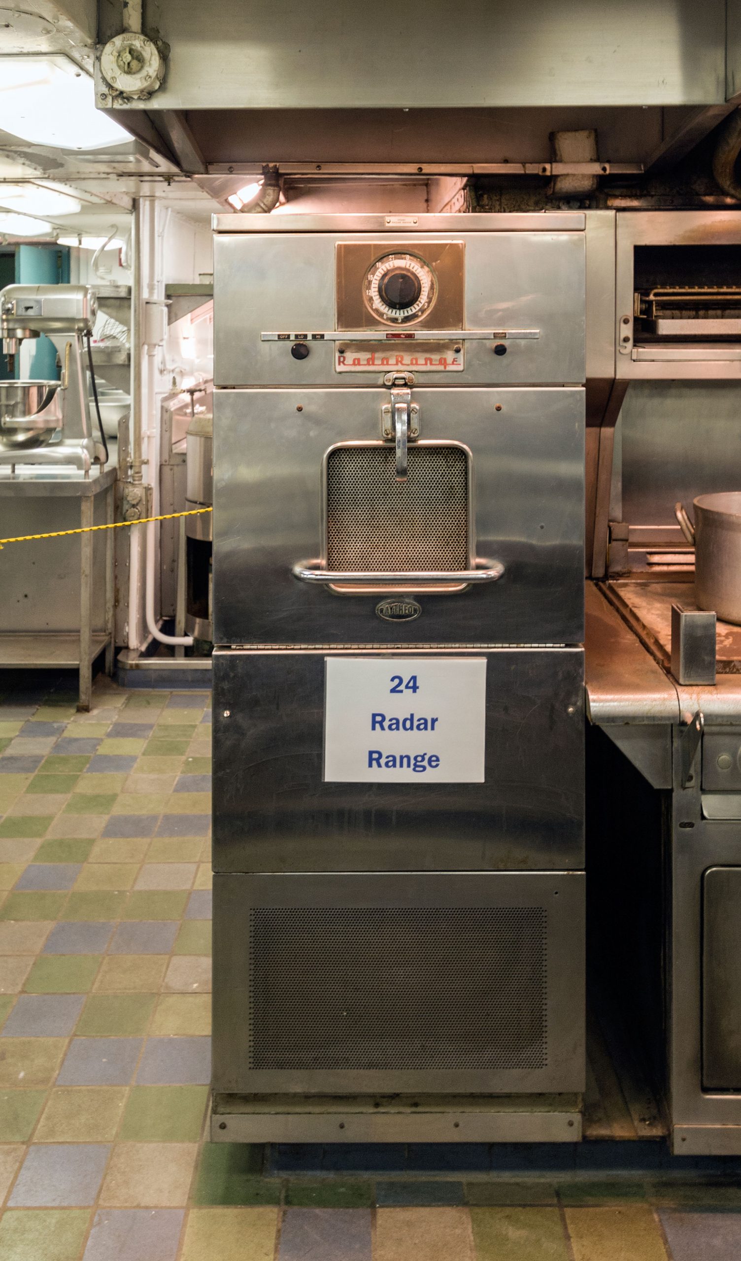 Radarange microwave oven the size of a refrigerator
