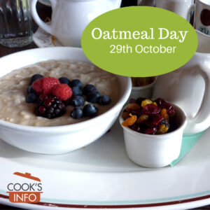Bowl of oatmeal porridge