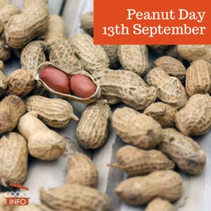 Peanuts in shell, with one shelled