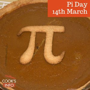 Pumpkin pie with Pi symbol