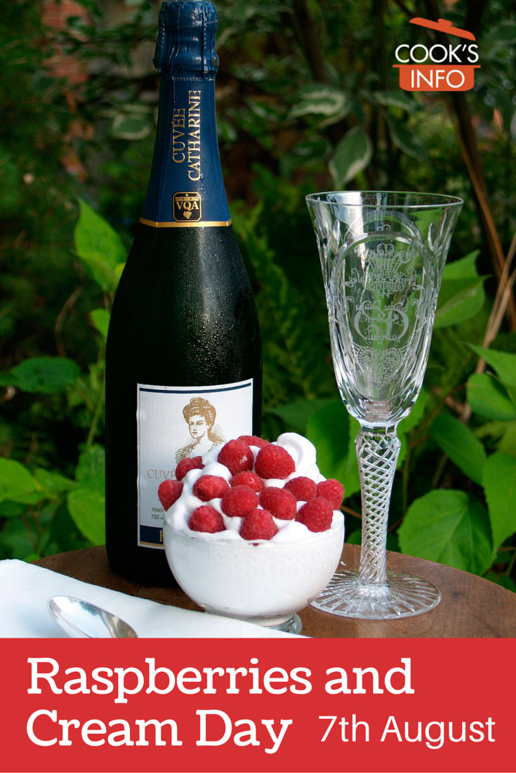 Raspberries, Cream and Bubbly Raspberries, Cream and Bubbly