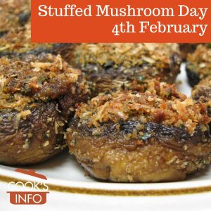 Cooked stuffed mushrooms