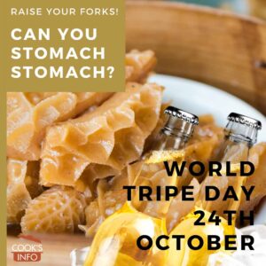 Tripe in steamer basket