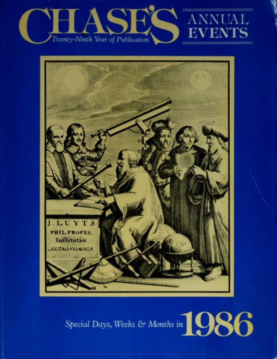 Chase's Calendar of Events 1986
